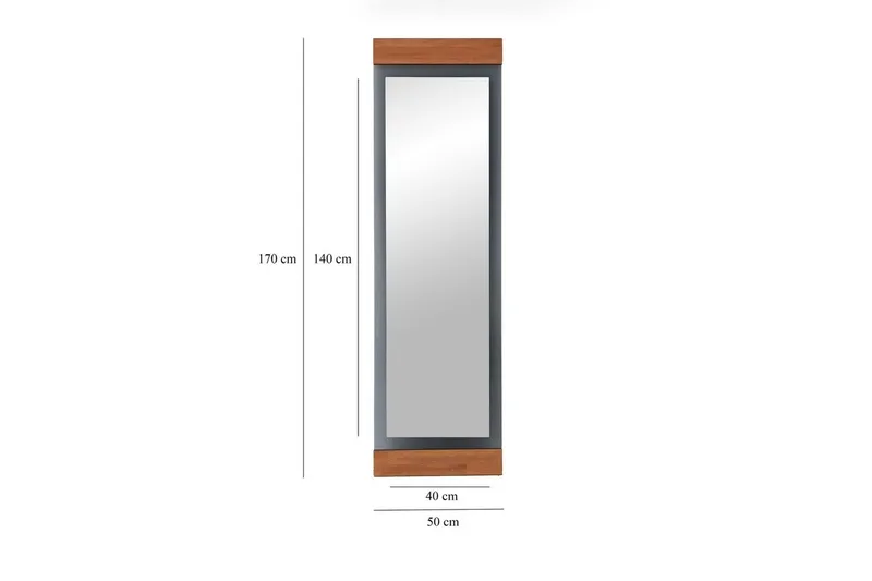 Stationsspegel Ataturs Ek / fume - Ek / fume - Inredning - Spegel - Hallspegel