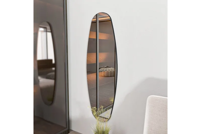 Stationsspegel Keiichi Transparent - Ljusfärgat trä - Inredning - Spegel - Hallspegel