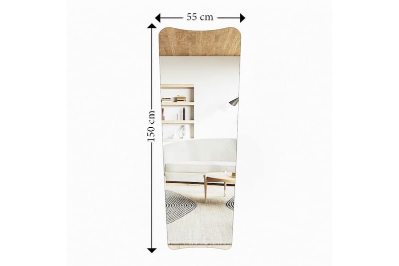 Stationsspegel Vitros Transparent / Svart - Svart/Vit - Inredning - Spegel - Hallspegel