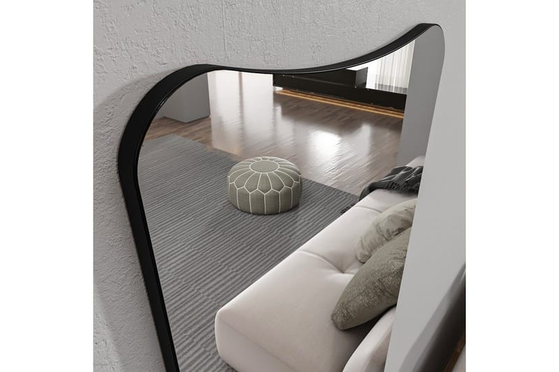 Stationsspegel Vitros Transparent / Svart - Svart/Vit - Inredning - Spegel - Hallspegel