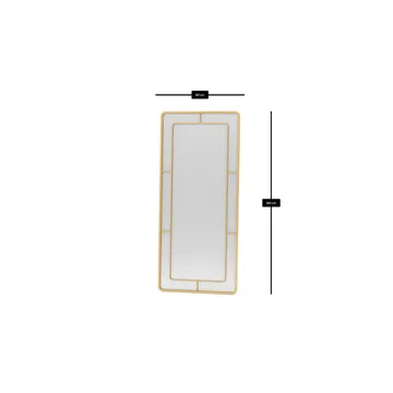 Sylron Golvspegel 80x180 cm - Guld - Inredning - Spegel - Golvspegel