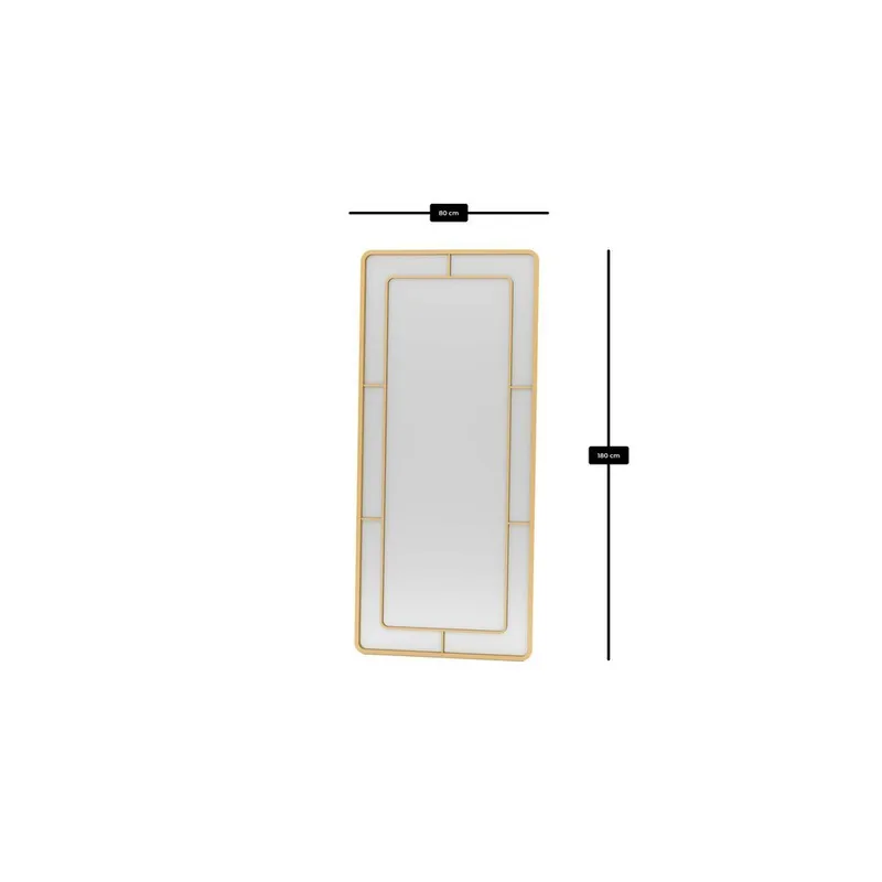 Sylron Golvspegel 80x180 cm - Guld - Inredning - Spegel - Golvspegel