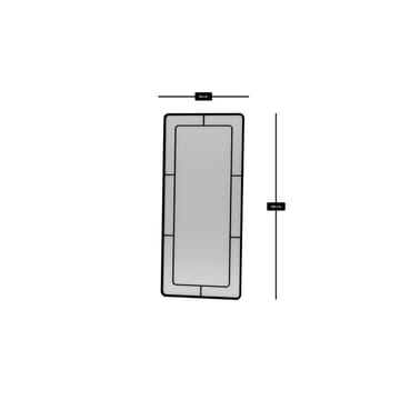 Sylron Golvspegel 80x180 cm - Svart - Inredning - Spegel - Golvspegel
