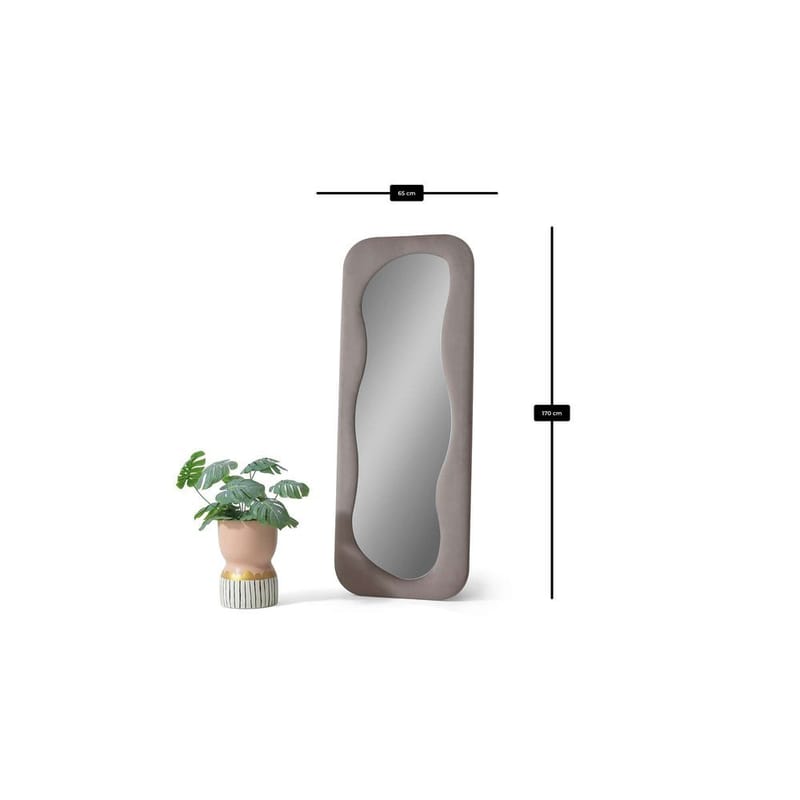 Taharoa Golvspegel 65x170 cm - Taupe - Inredning - Spegel - Golvspegel