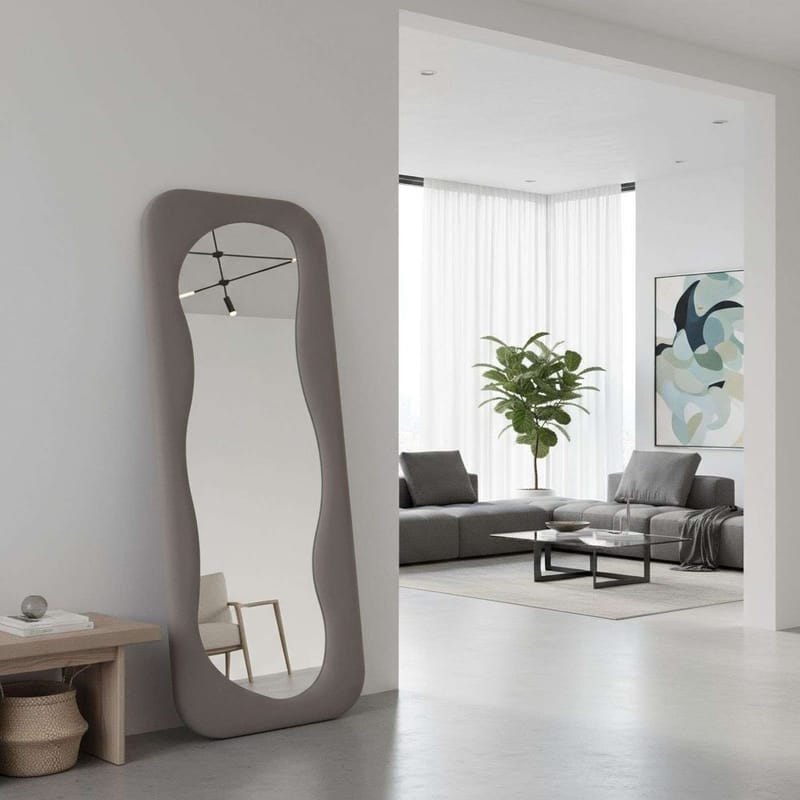 Taharoa Golvspegel 65x170 cm - Taupe - Inredning - Spegel - Golvspegel