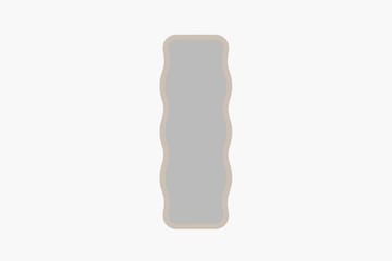 Vägghängd Spegel Aror Rektangulär 50 cm - Beige - Inredning - Spegel - Hallspegel