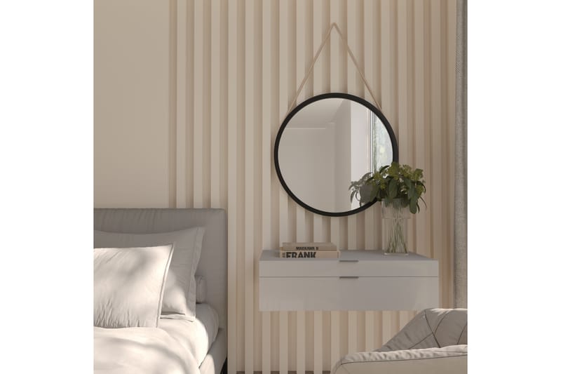 Vägghängd Spegel Canalejas 80 cm - Svart - Inredning - Spegel - Hallspegel