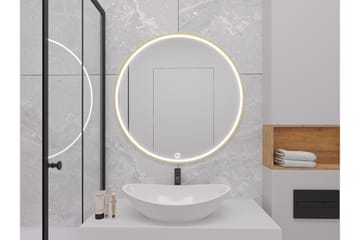 Vägghängd Spegel Gerbinie 80 cm - Guld - Inredning - Spegel - Hallspegel