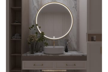 Vägghängd Spegel Gerbinie 80 cm - Guld - Inredning - Spegel - Hallspegel