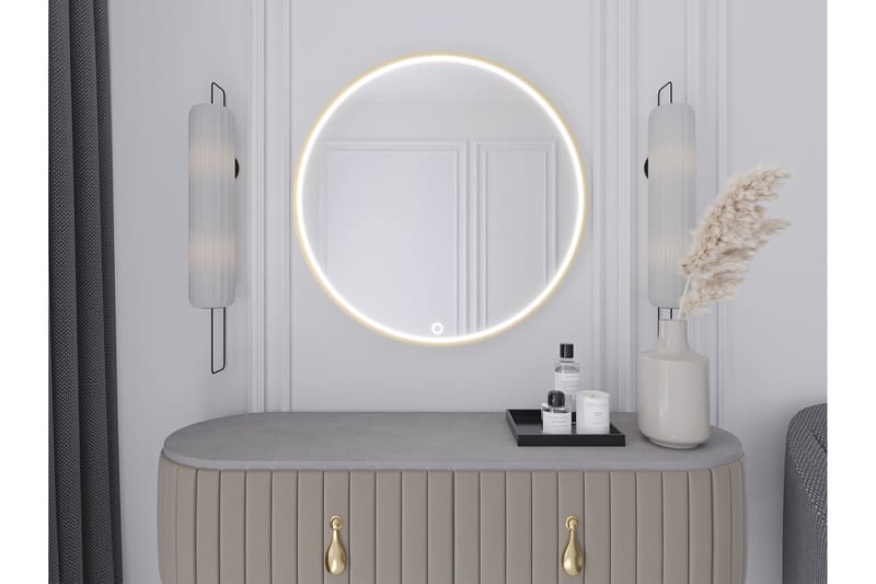 Vägghängd Spegel Gerbinie 80 cm - Guld - Inredning - Spegel - Hallspegel