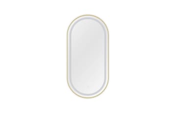 Vägghängd Spegel Micedi Oval 50x100 cm - Guld - Inredning - Spegel - Hallspegel