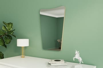 Väggh�ängd Spegel Veliza Rektangulär 50 cm - Beige - Inredning - Spegel - Hallspegel