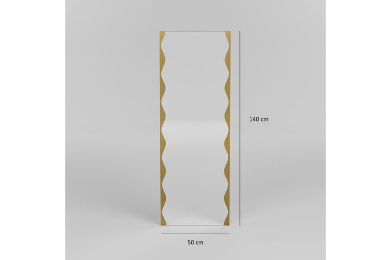 Akol Spegel 50 cm Rektangulär - Guld - Inredning - Spegel - Väggspegel