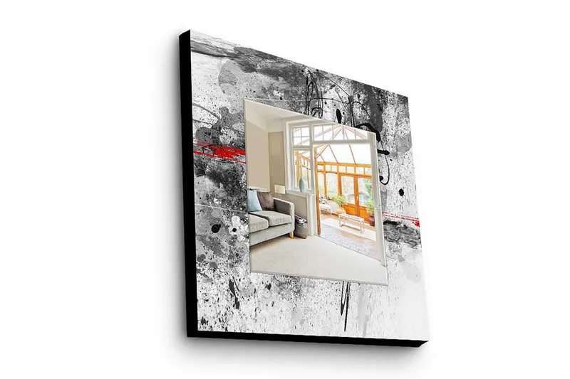 Armavir Dekorspegel 50x50 cm Abstract - Plexiglas/Flerfärgad - Inredning - Spegel - Väggspegel