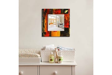 Armavir Dekorspegel 50x50 cm Abstract - Plexiglas/Flerfärgad - Inredning - Spegel - Väggspegel