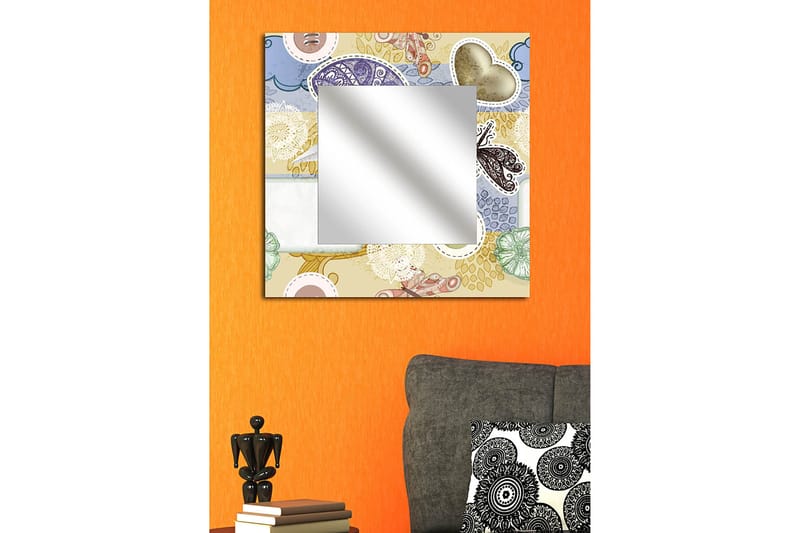 Armavir Dekorspegel 50x50 cm Love, Plexiglas/Flerfärgad