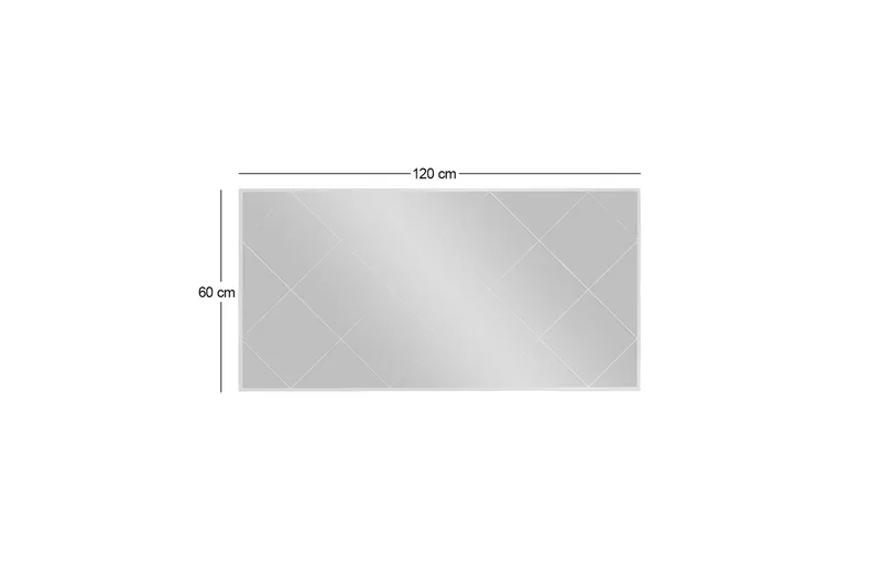 Assa Spegel 60 cm Rektangulär - Vit - Inredning - Spegel - Väggspegel