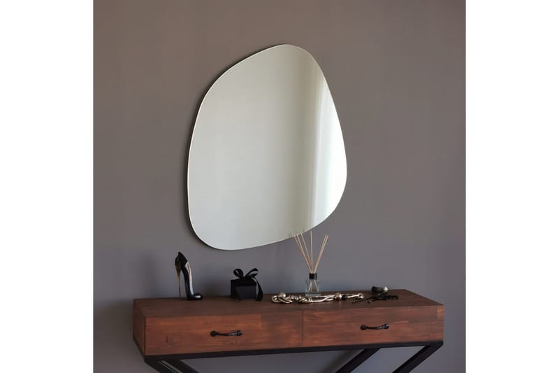 Asymmetrisk Spegel 67x85 cm - Svart - Inredning - Spegel - Väggspegel
