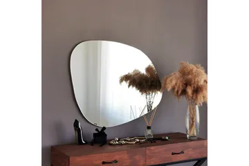Asymmetrisk Spegel 67x85 cm - Svart - Inredning - Spegel - Väggspegel