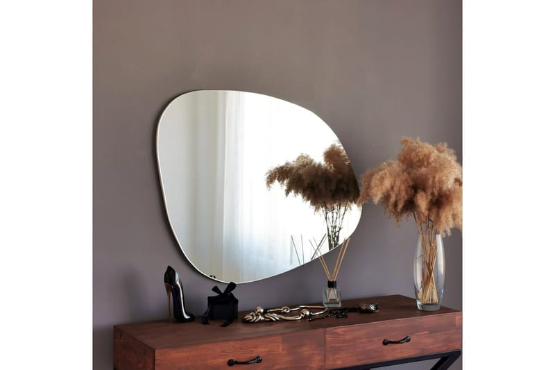 Asymmetrisk Spegel 67x85 cm - Svart - Inredning - Spegel - Väggspegel
