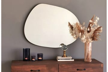 Asymmetrisk Spegel 75x55 cm - Svart - Inredning - Spegel - Väggspegel