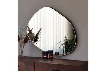 Asymmetrisk Spegel 75x55 cm - Svart - Inredning - Spegel - Väggspegel