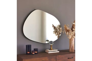 Asymmetrisk Spegel 75x55 cm - Svart - Inredning - Spegel - Väggspegel