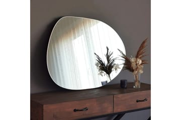 Asymmetrisk Spegel 75x55 cm - Svart - Inredning - Spegel - Väggspegel