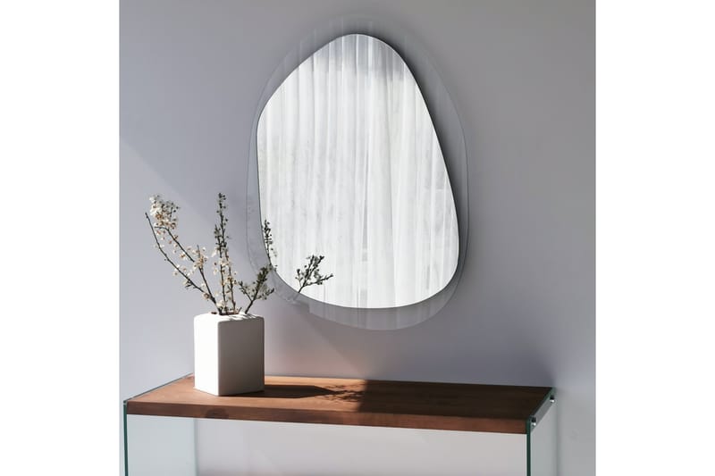 Asymmetrisk Väggspegel Banize 55x75 cm - Härdat Glas - Inredning - Spegel - Väggspegel