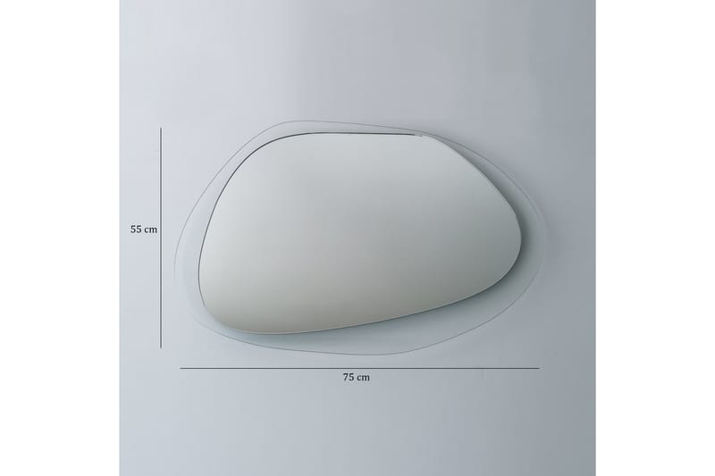 Asymmetrisk Väggspegel Banize 55x75 cm - Härdat Glas - Inredning - Spegel - Väggspegel