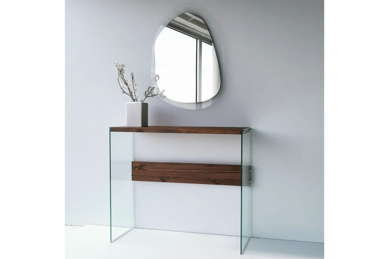 Asymmetrisk Väggspegel Banize 55x75 cm - Härdat Glas - Inredning - Spegel - Väggspegel