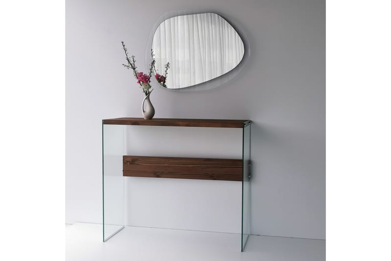 Asymmetrisk Väggspegel Banize 55x75 cm - Härdat Glas - Inredning - Spegel - Väggspegel