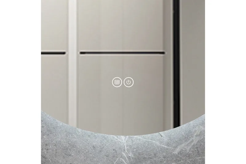 Badrumsspegel Rund 40 cm med LED-belysning och anti-fog - Lyfco - Inredning - Spegel - Väggspegel