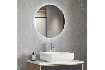 Badrumsspegel Rund 40 cm med LED-belysning och anti-fog - Lyfco - Inredning - Spegel - Väggspegel