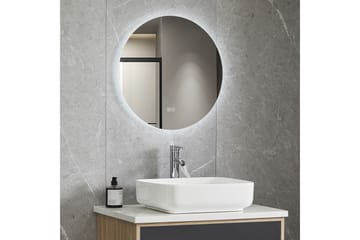 Badrumsspegel Rund 60 cm med LED-belysning och anti-fog - Lyfco - Inredning - Spegel - Väggspegel