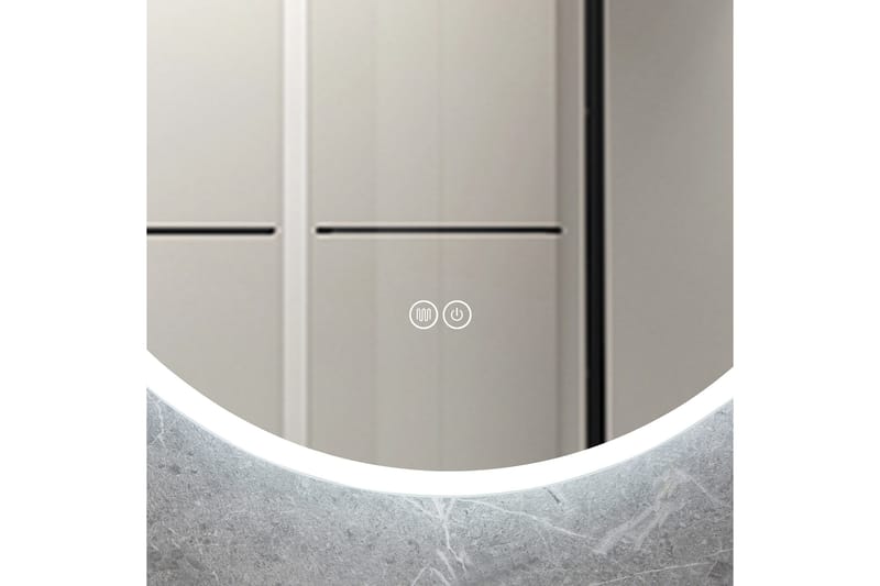 Badrumsspegel Rund 60 cm med LED-belysning och anti-fog - Lyfco - Inredning - Spegel - Väggspegel