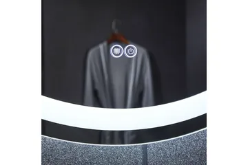 Badrumsspegel Rund 80 cm med LED-belysning, anti-fog och dimmer - Lyfco - Inredning - Spegel - Väggspegel