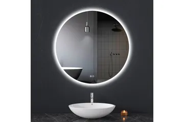 Badrumsspegel Rund 80 cm med LED-belysning och anti-fog - Lyfco - Inredning - Spegel - Väggspegel