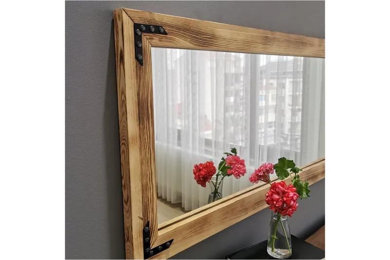 Bakies Dekorationsspegel 110 cm - Valnöt - Inredning - Spegel - Väggspegel