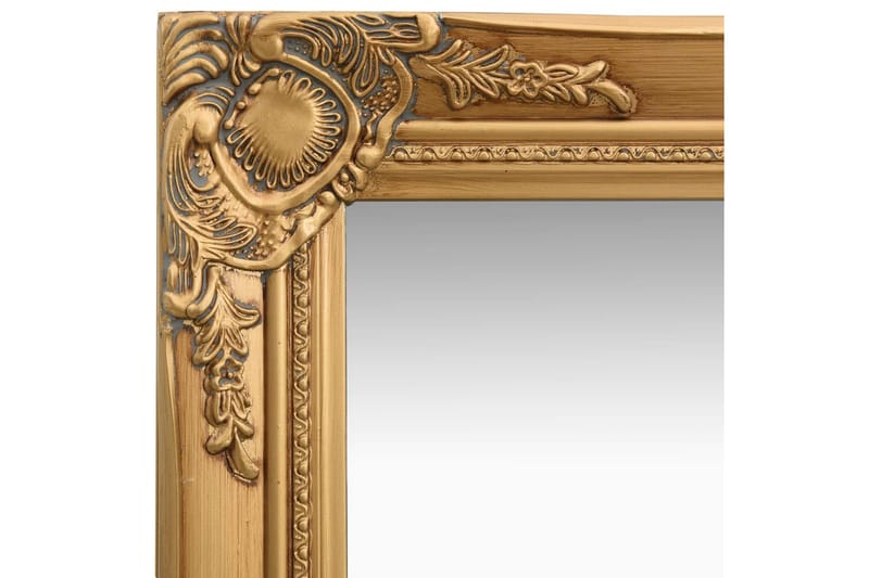 Väggspegel barockstil 40x40 cm guld - Guld - Hallspegel - Väggspegel