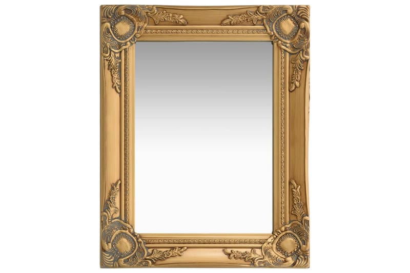 Väggspegel barockstil 50x40 cm guld - Guld - Hallspegel - Väggspegel