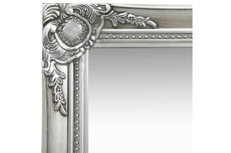 Väggspegel barockstil 50x80 cm silver - Silver - Hallspegel - Väggspegel