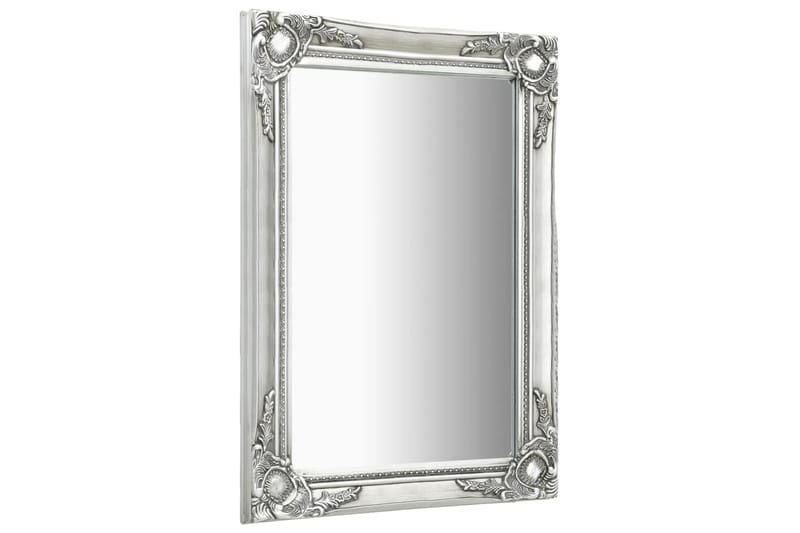 Väggspegel barockstil 50x80 cm silver - Silver - Hallspegel - Väggspegel