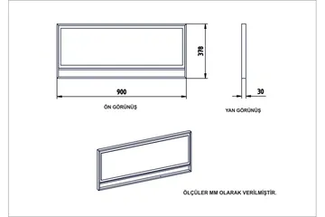 Bascle Spegel 90 cm - Guld|Vit - Inredning - Spegel - Väggspegel