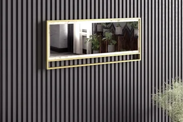 Bascle Spegel 90 cm - Guld|Vit - Inredning - Spegel - Väggspegel