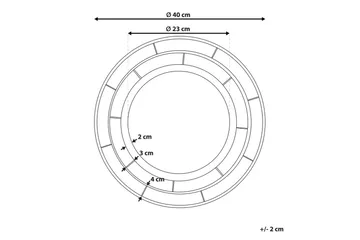 Väggspegel Belchite - Inredning - Spegel - Hallspegel