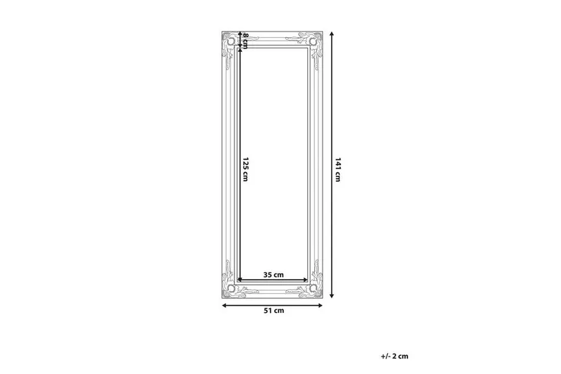 Bellac Spegel 51 cm - Silver - Inredning - Spegel - Väggspegel