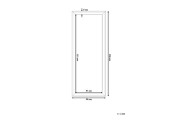 Benon Spegel 50 cm - Vit - Inredning - Spegel - Väggspegel