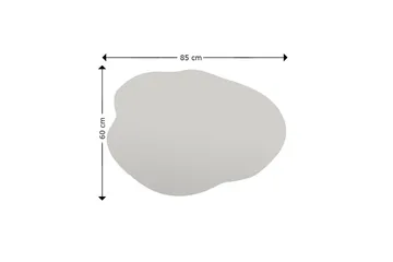 Besso Spegel 60 cm Asymmetrisk - Svart - Inredning - Spegel - Väggspegel