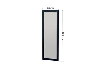 Boos Spegel 40 cm Rektangulär - Svart - Inredning - Spegel - Väggspegel